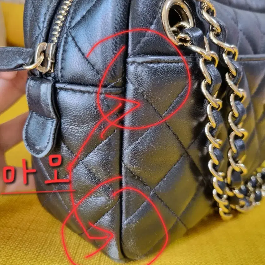 샤넬 램스킨 카메라백 블랙(풀박) 사진 7