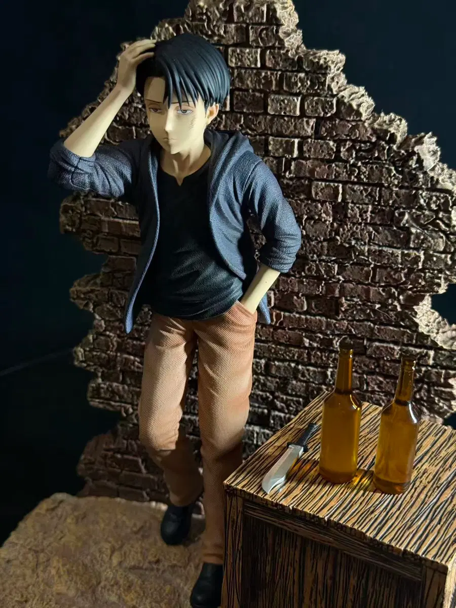 진격의거인 freedom 리바이 레진 피규어