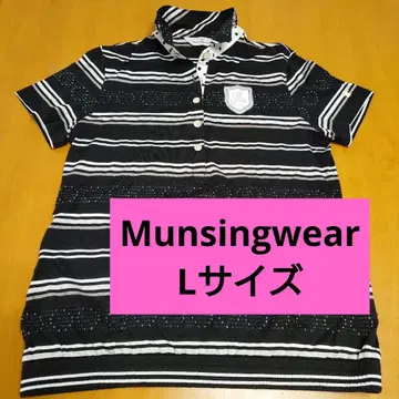 Munsingwear 여성용 골프웨어 L 피케 셔츠