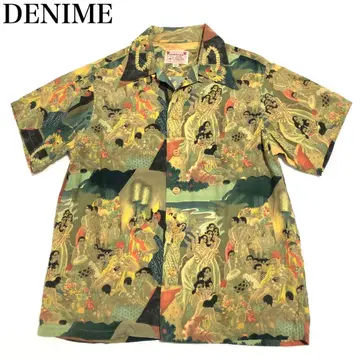 DENIME/드님 '마트손 메뉴 패턴' s/s. 알로하 셔츠