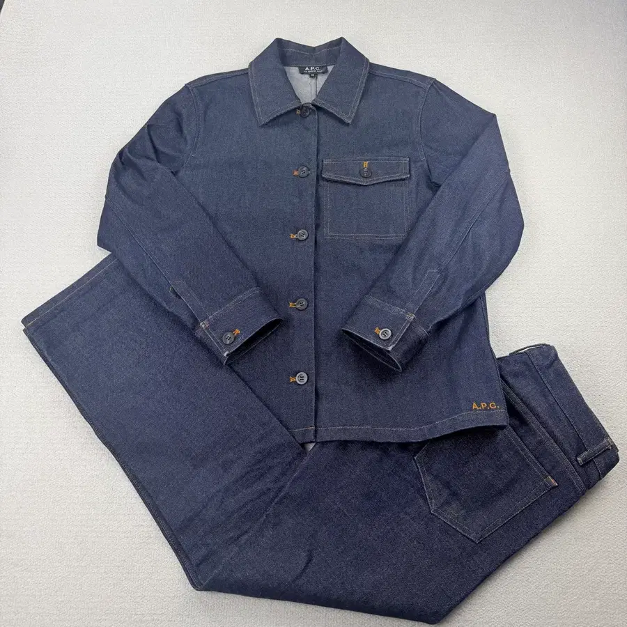 A.P.C 아페쎄 생지 데님 셋업