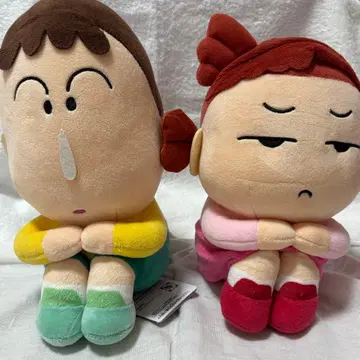짱구는 못말려(크레용 신짱) 나미리, 맹구 기다림 봉제 인형 2체 세트