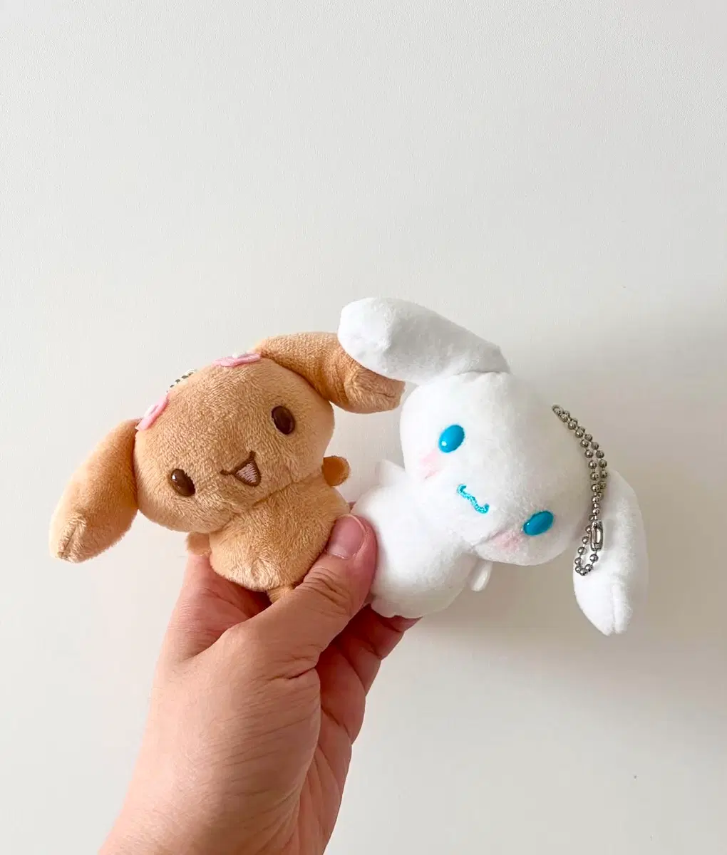 고전 산리오 모카 시나모롤 손가락 마스코트 인형 키링 일괄 판매