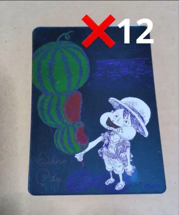 나츠코미 2026 원피스 메타키라 카드 루피 수박 12장