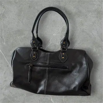 archive Leather grunge shoulder bag y2k