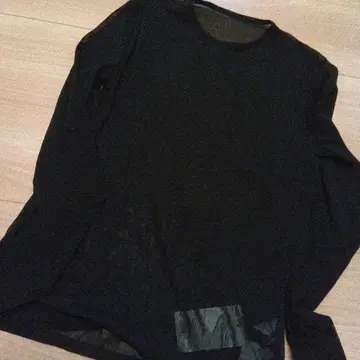 미사용 택 포함 UNITED ARROWS 롱 슬리브 시스루 티셔츠