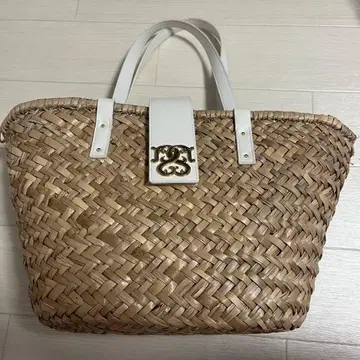 SNIDEL 코튼 숄더 블레이드 토트백 스나이델 바스켓백