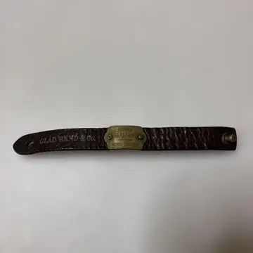 글래드핸드 가죽 팔찌 플레인 브라운 S SIZE