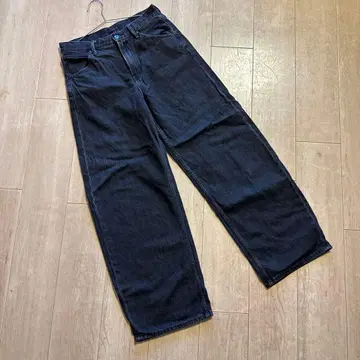 유니클로 UNIQLO 여성용 배기 배럴 레그 청바지 25inch