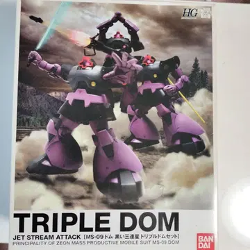 HG MS-09 돔 검은 삼연성 트리플 돔 세트