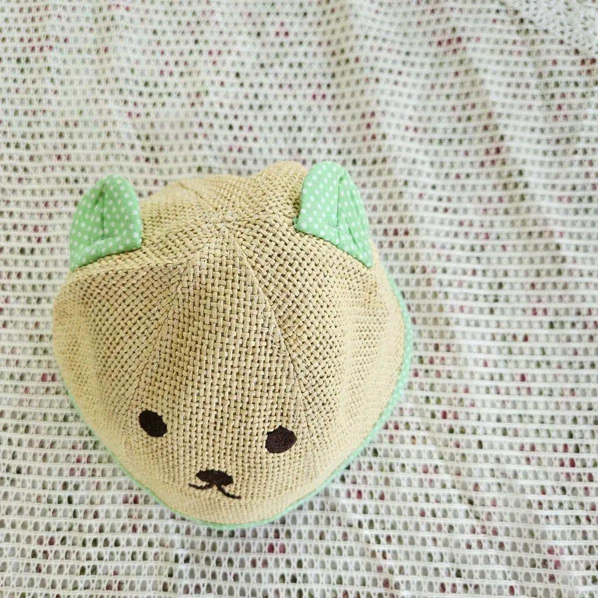 46 아기 곰돌이 밀짚모자