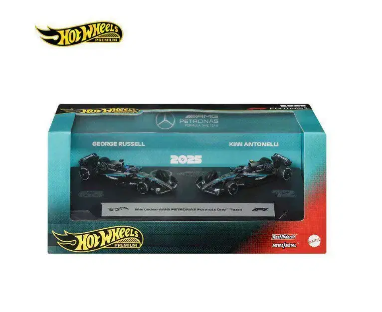 핫휠 프리미엄 F1 메르세데스 AMG 페트로나스 2팩 박스 미개봉 새상품