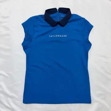 TAYLORMADE 여성용 슬리브리스 피케 셔츠 블루 M