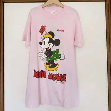 미니 vintage T셔츠 Disney minnie mouse 핑크