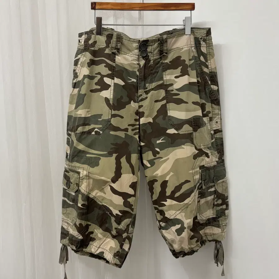 NII 엔아이아이 빈티지 카모플라주 카고 버뮤다 팬츠 L-Xl