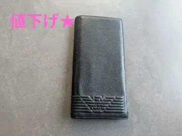 엠포리오 아르마니 장지갑 블랙 가죽