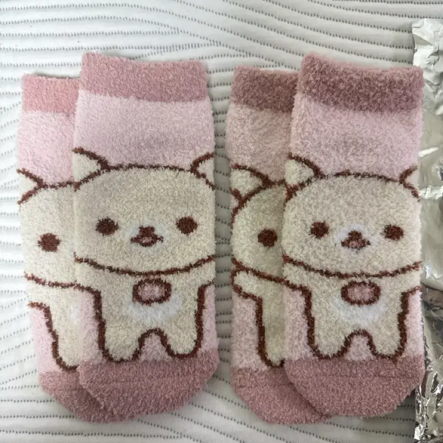리락쿠마 쿠지 수면양말 미사용품