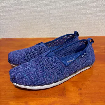 BOBS 슬립온 여성용 블루 메쉬 23cm