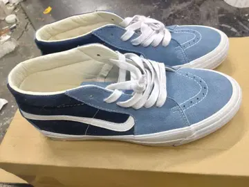 VANS Sk8-Mid 스웨이드 스니커즈 블루