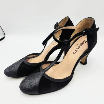 Repetto 펌프스 블랙 T 스트랩