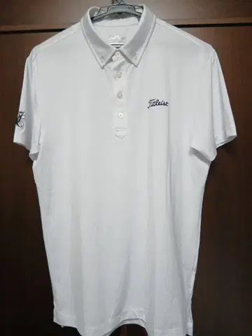 Titleist 골프웨어 남성용 반팔 셔츠 화이트