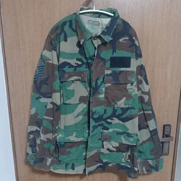 미군 실물 BDU 컴뱃 자켓 우드랜드 카모 밀리터리 USA제