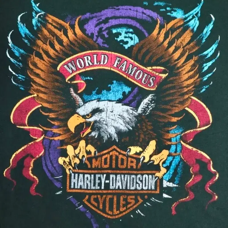 Harley Davidson 할리데이비슨 00's 이글 그래픽 티셔츠