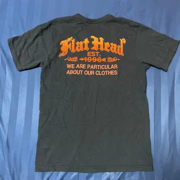 The Flat Head T셔츠 블랙 오렌지 38 아메카지