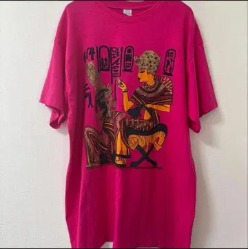 90s usa제 빈티지 티셔츠 레어 아트 이집트 민족 레어