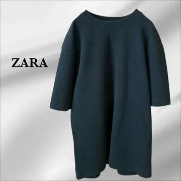 자라 [ ZARA ] 티셔츠 L 다크 그레이 반팔 무지