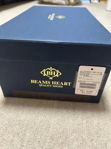 [미사용 새상품] BEAMS 스트레이트 팁 비즈니스 슈즈 블랙 25cm