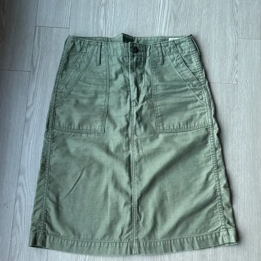Orslow 카키색 카고 스커트