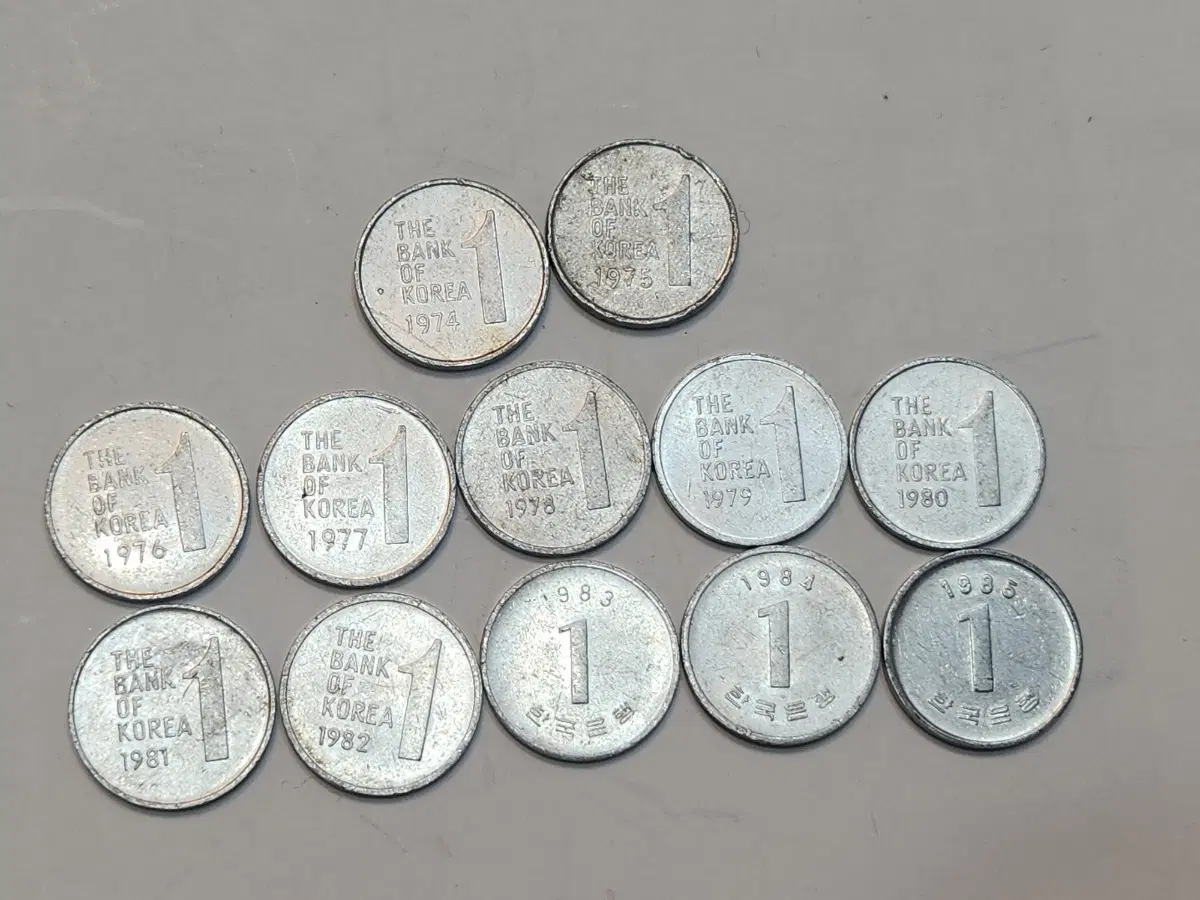 한국은행 1원 동전 1974-1985년
