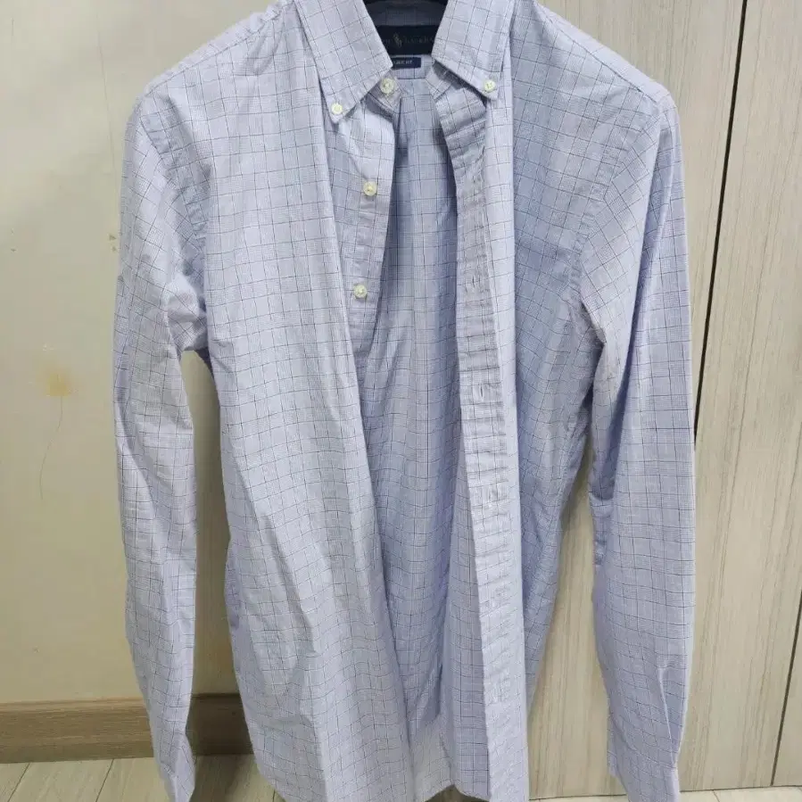 폴로 랄프로렌 클래식핏 체크 셔츠 S