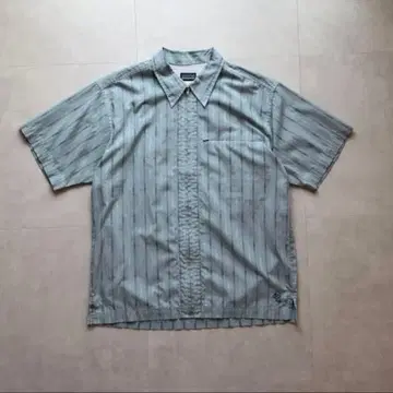 새상품급 Patagonia 파타고니아 리듬 사이드 번 셔츠 M 스트라이프