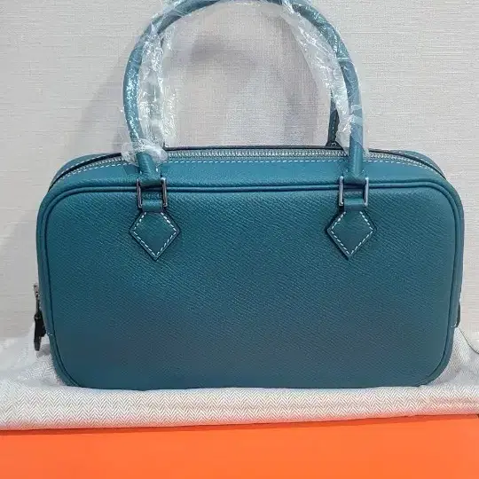 천연 가죽 수제 앱송 플룸 가방 노로고 토트백 23cm