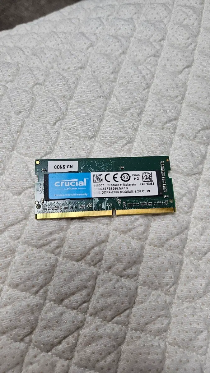 Crucial DDR4 2666 SODIMM 8GB RAM