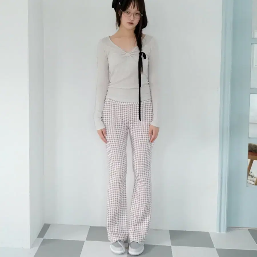샤키리 SHAKIRI Sherry Ribbon Top (새상품)