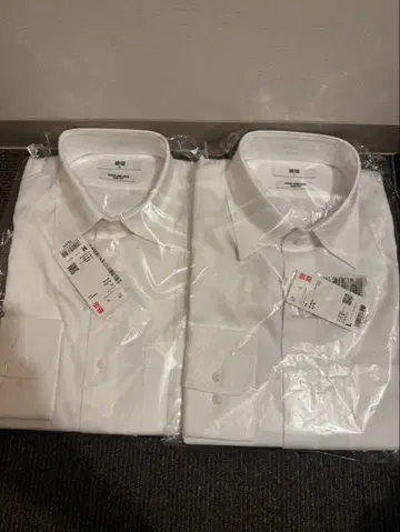 UNIQLO 슈퍼 논아이론 슬림 셔츠 긴팔 2개 세트