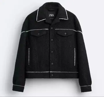 [ 인기 완판템 ] ZARA 대비 스티치 부클레 자켓 S 사이즈