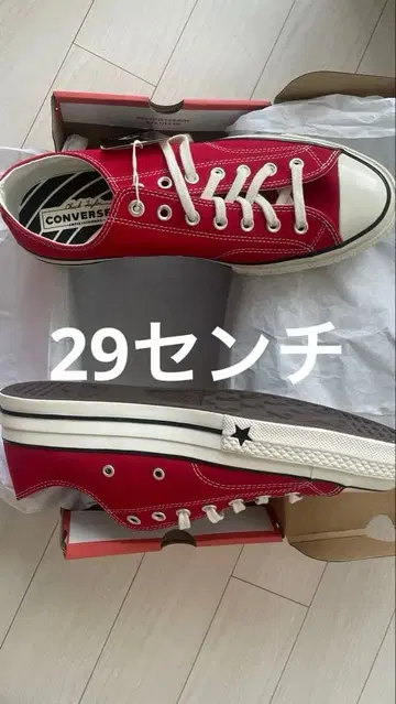 NEW CT70 x RED LOW CUT A24235C 29cm