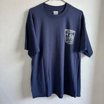 90s 파이어 T셔츠 네이비 XL 빈티지