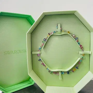 SWAROVSKI 스와로브스키 멀티 컬러 크리스탈 목걸이