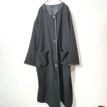 AUNT MARIE'S 앤트마리스 롱 코트 프리 사이즈 블랙