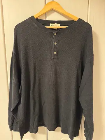 Eddie Bauer 헨리넥 와플 티셔츠 XL