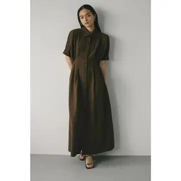 STYLEMIXER 턱 슬리브 셔츠 원피스