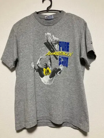 90s USA제 Reebok 샤크 T셔츠 그레이 싱글 스티치