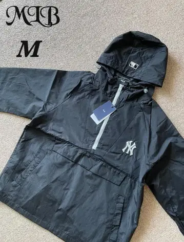 [새상품] MLB 뉴욕 양키스 나일론 자켓 블랙 M