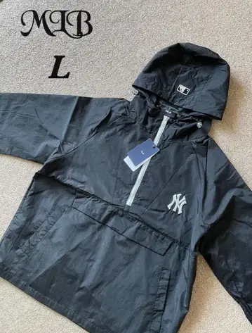 [새상품] MLB 뉴욕 양키스 나일론 자켓 블랙 L