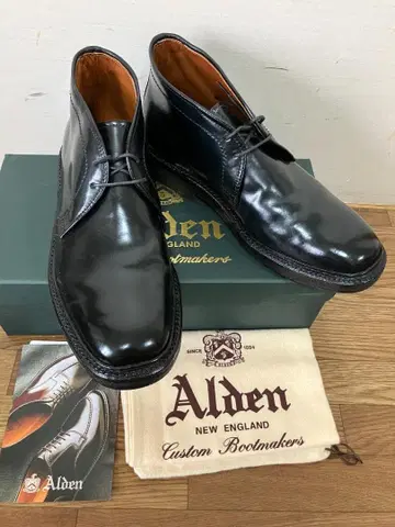 ALDEN 알든 1307 처카 부츠 블랙 코도반 7.5D